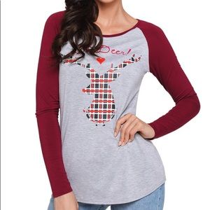 Oh Deer holiday reindeer top 🦌
